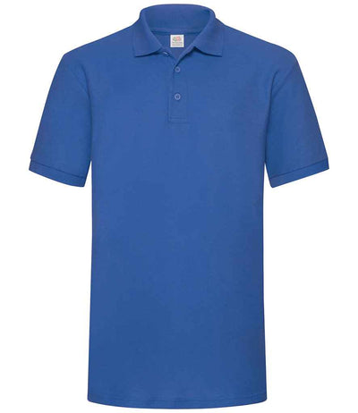 Fruit of the Loom Heavy Poly/Cotton Piqué Polo Shirt - Royal Blue