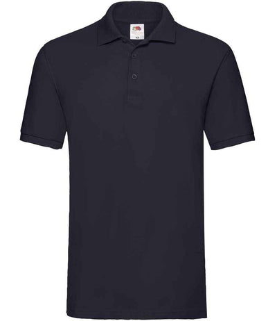 Fruit of the Loom Premium Cotton Piqué Polo Shirt - Deep Navy