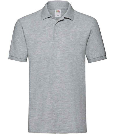 Fruit of the Loom Premium Cotton Piqué Polo Shirt - Heather Grey
