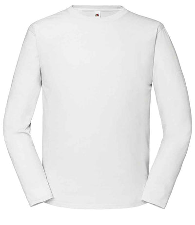 Fruit of the Loom Iconic 195 Long Sleeve T-Shirt - White