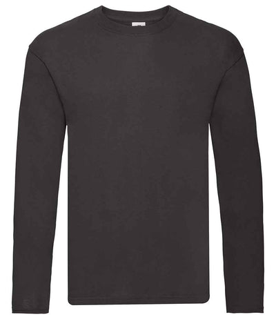 Fruit of the Loom Original Long Sleeve T-Shirt - Black