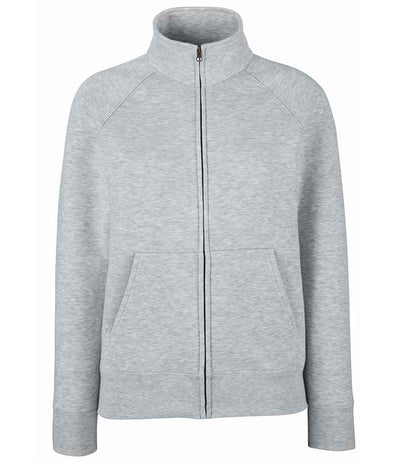 Fruit of the Loom Premium Lady Fit Sweat Jacket - Heather Grey