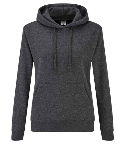 Fruit of the Loom Classic Lady Fit Hooded Sweatshirt - Dark Heather