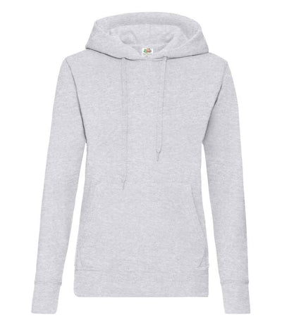 Fruit of the Loom Classic Lady Fit Hooded Sweatshirt - Heather Grey