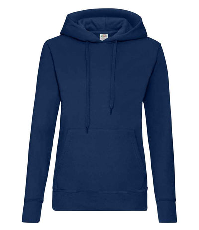 Fruit of the Loom Classic Lady Fit Hooded Sweatshirt - Navy