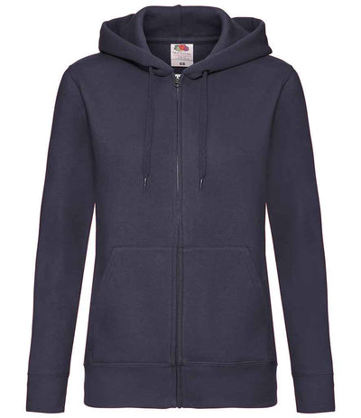 Fruit of the Loom Premium Lady Fit Zip Hooded Jacket - Deep Navy