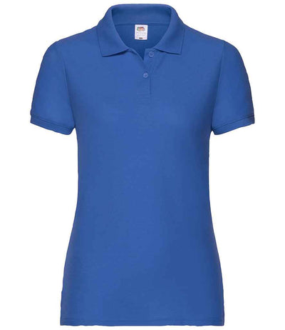 Fruit of the Loom Lady Fit Piqué Polo Shirt - Royal Blue