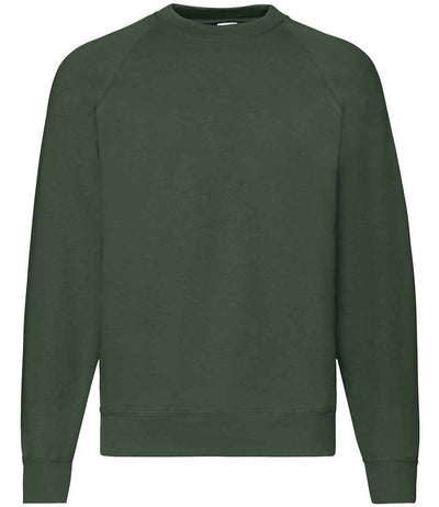 Fruit of the Loom Classic Raglan Sweatshirt - Bottle Green