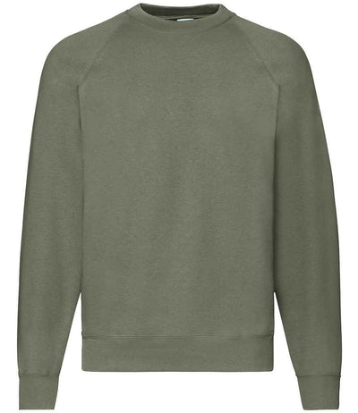 Fruit of the Loom Classic Raglan Sweatshirt - Classic Olive