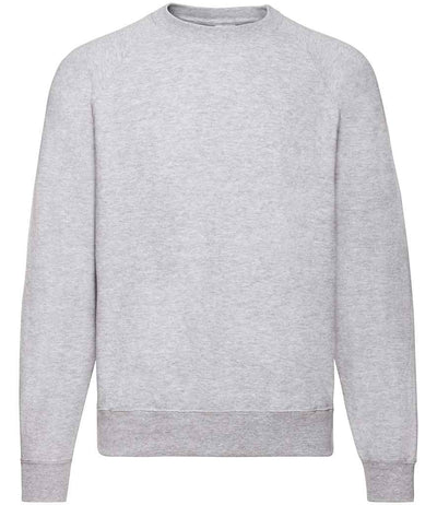 Fruit of the Loom Classic Raglan Sweatshirt - Heather Grey