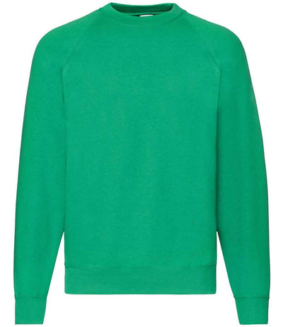 Fruit of the Loom Classic Raglan Sweatshirt - Kelly Green