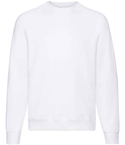 Fruit of the Loom Classic Raglan Sweatshirt - White