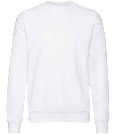 Fruit of the Loom Classic Drop Shoulder Sweatshirt - White