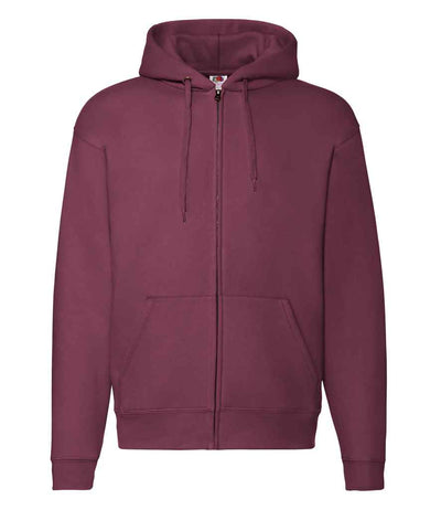 Fruit of the Loom Premium Zip Hooded Sweatshirt - Burgundy