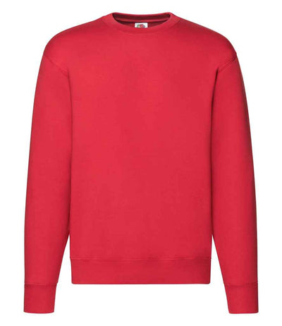 Fruit of the Loom Premium Drop Shoulder Sweatshirt - Red