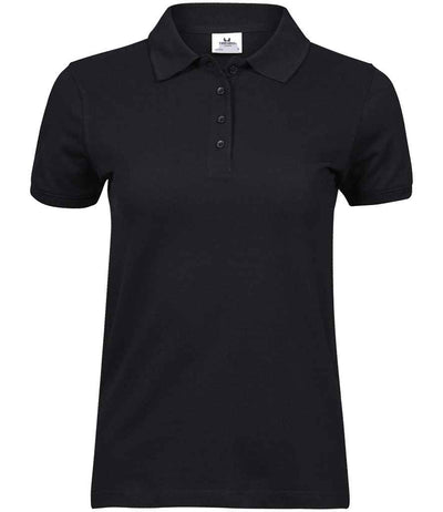 Tee Jays Ladies Heavy Cotton Piqué Polo Shirt - Black