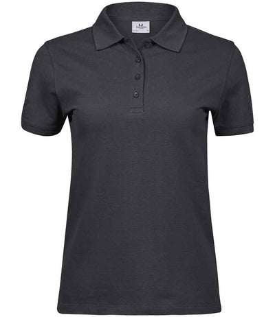 Tee Jays Ladies Heavy Cotton Piqué Polo Shirt - Dark Grey