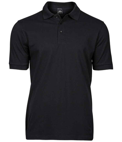 Tee Jays Luxury Stretch Piqué Polo Shirt - Black