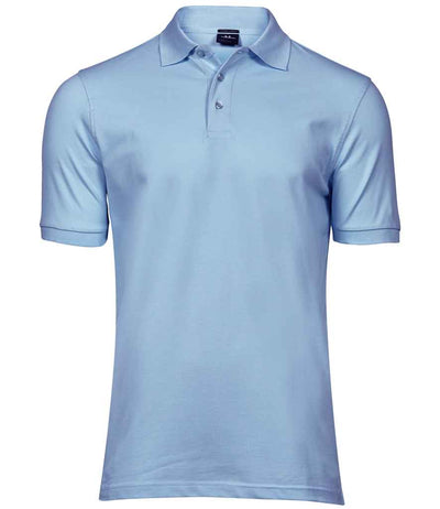 Tee Jays Luxury Stretch Piqué Polo Shirt - Light Blue