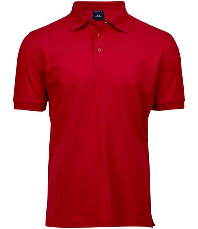 Tee Jays Luxury Stretch Piqué Polo Shirt - Red