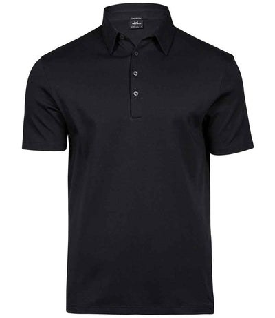 Tee Jays Pima Cotton Interlock Polo Shirt - Black