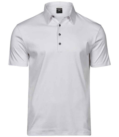Tee Jays Pima Cotton Interlock Polo Shirt - White