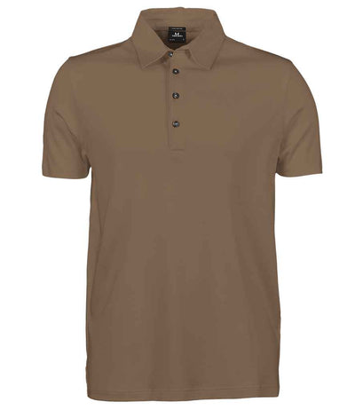 Tee Jays Pima Cotton Interlock Polo Shirt - Wood