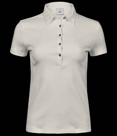 Tee Jays Ladies Pima Cotton Interlock Polo Shirt - Cement