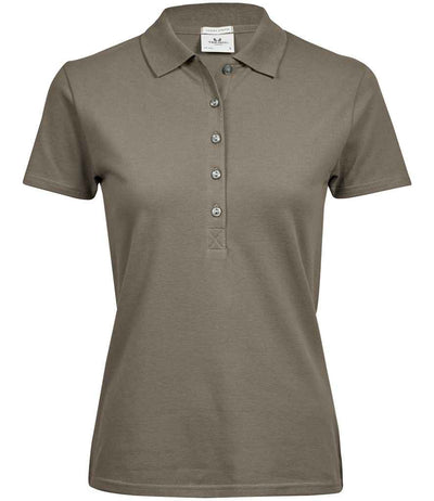 Tee Jays Ladies Luxury Stretch Polo Shirt - Clay