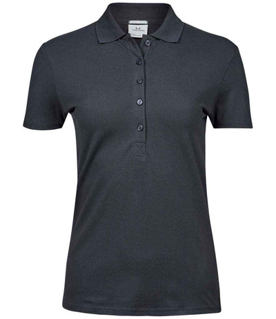 Tee Jays Ladies Luxury Stretch Polo Shirt - Dark Grey