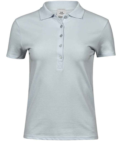 Tee Jays Ladies Luxury Stretch Polo Shirt - Ice Blue