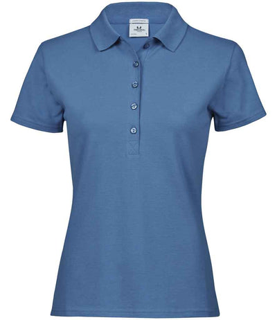 Tee Jays Ladies Luxury Stretch Polo Shirt - Ocean Blue