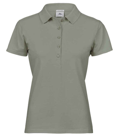 Tee Jays Ladies Luxury Stretch Polo Shirt - Sage