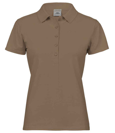 Tee Jays Ladies Luxury Stretch Polo Shirt - Wood