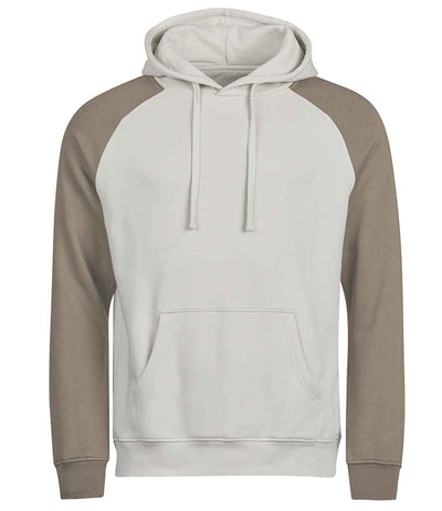 Tee Jays Unlabeled Two-Tone Hooded Sweatshirt - Cement/Clay