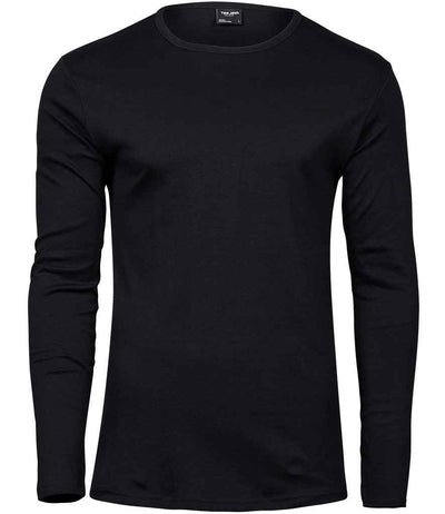 Tee Jays Long Sleeve Interlock T-Shirt - Black