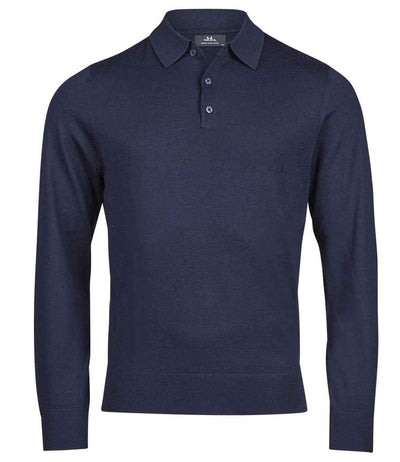 Tee Jays Knitted Polo Shirt - Navy