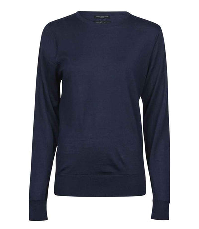 Tee Jays Ladies Crew Neck Sweater - Navy