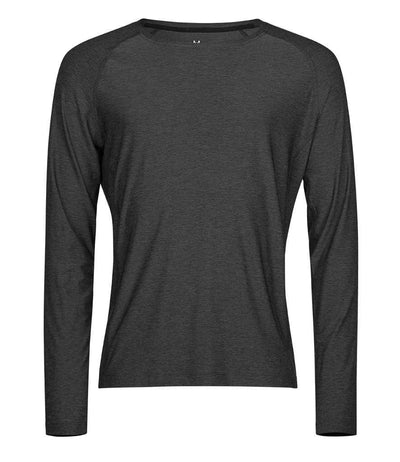 Tee Jays Long Sleeve CoolDry™ T-Shirt - Black Melange