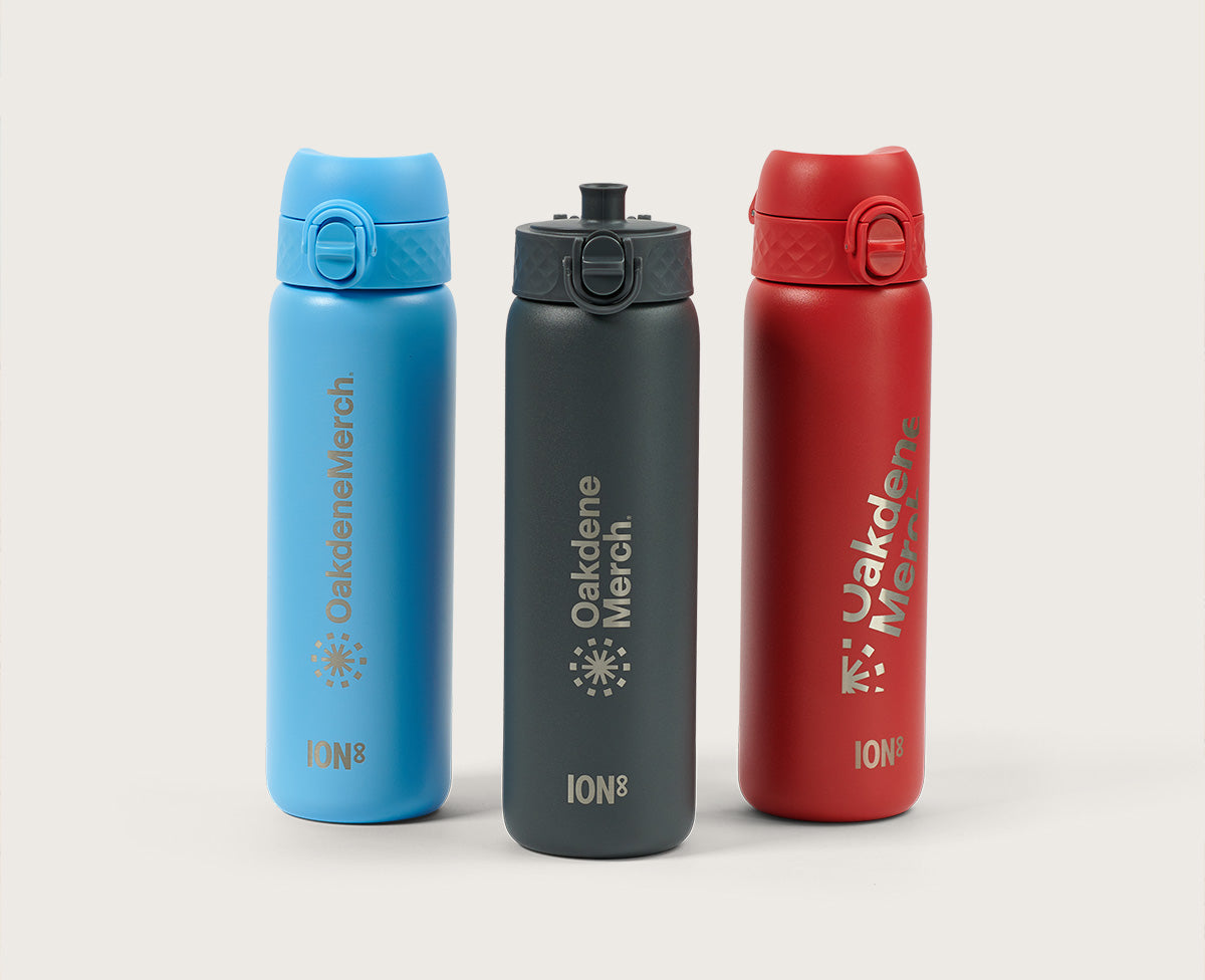 Branded metal water bottles