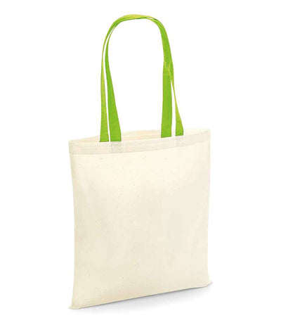 Westford Mill Bag For Life - Contrast Handles - Natural/lime