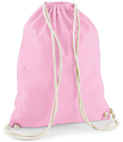 Westford Mill Cotton Gymsac - Classic Pink/White