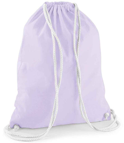 Westford Mill Cotton Gymsac - Lavender/White
