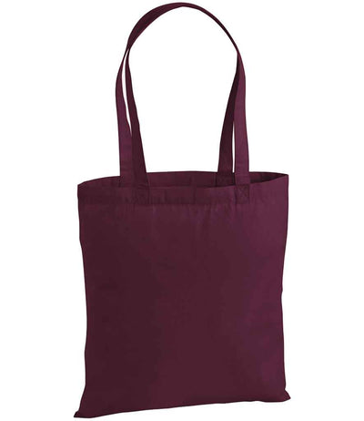 Westford Mill Premium Cotton Tote Bag - Burgundy