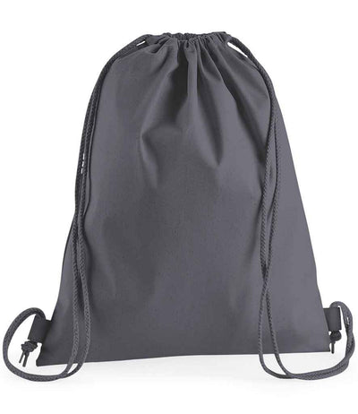 Westford Mill Premium Cotton Gymsac - Graphite Grey
