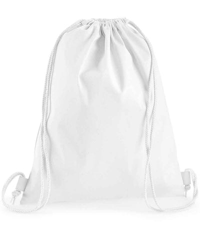 Westford Mill Premium Cotton Gymsac - White