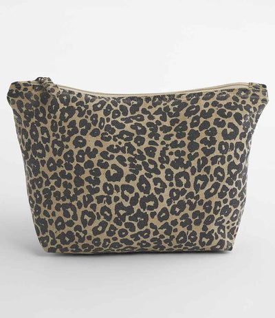 Westford Mill Leopard Print Canvas Accessory Bag - Vintage Leopard Print