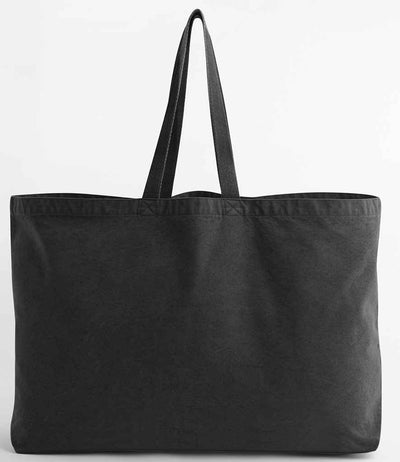 Westford Mill Garment Dyed Oversized Tote Bag - Vintage Black