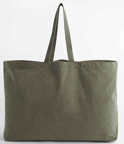 Westford Mill Garment Dyed Oversized Tote Bag - Vintage Moss
