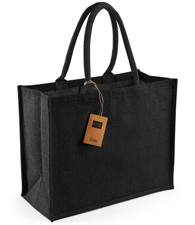 Westford Mill Jute Classic Shopper - Black/Black